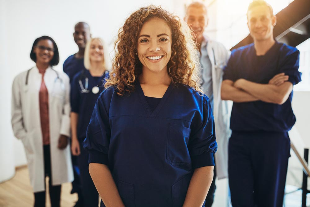 Doctors smiling